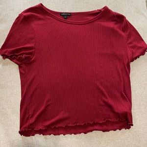 Red crop top